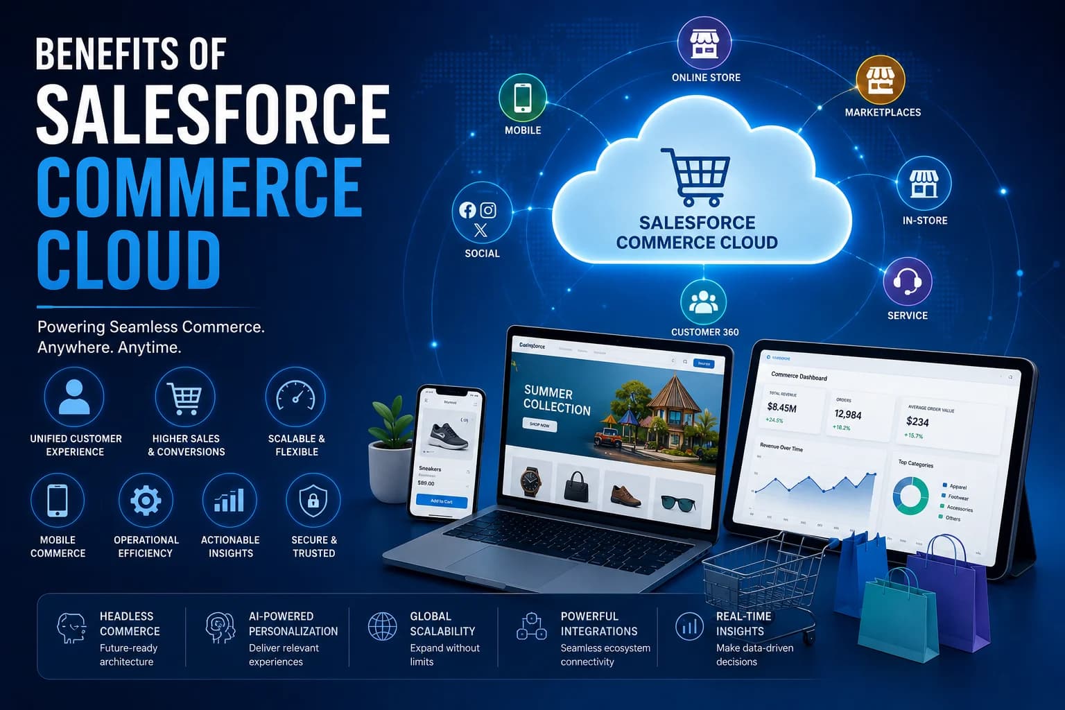 Benefits of Salesforce Commerce Cloud for B2B and B2C Ecommerce