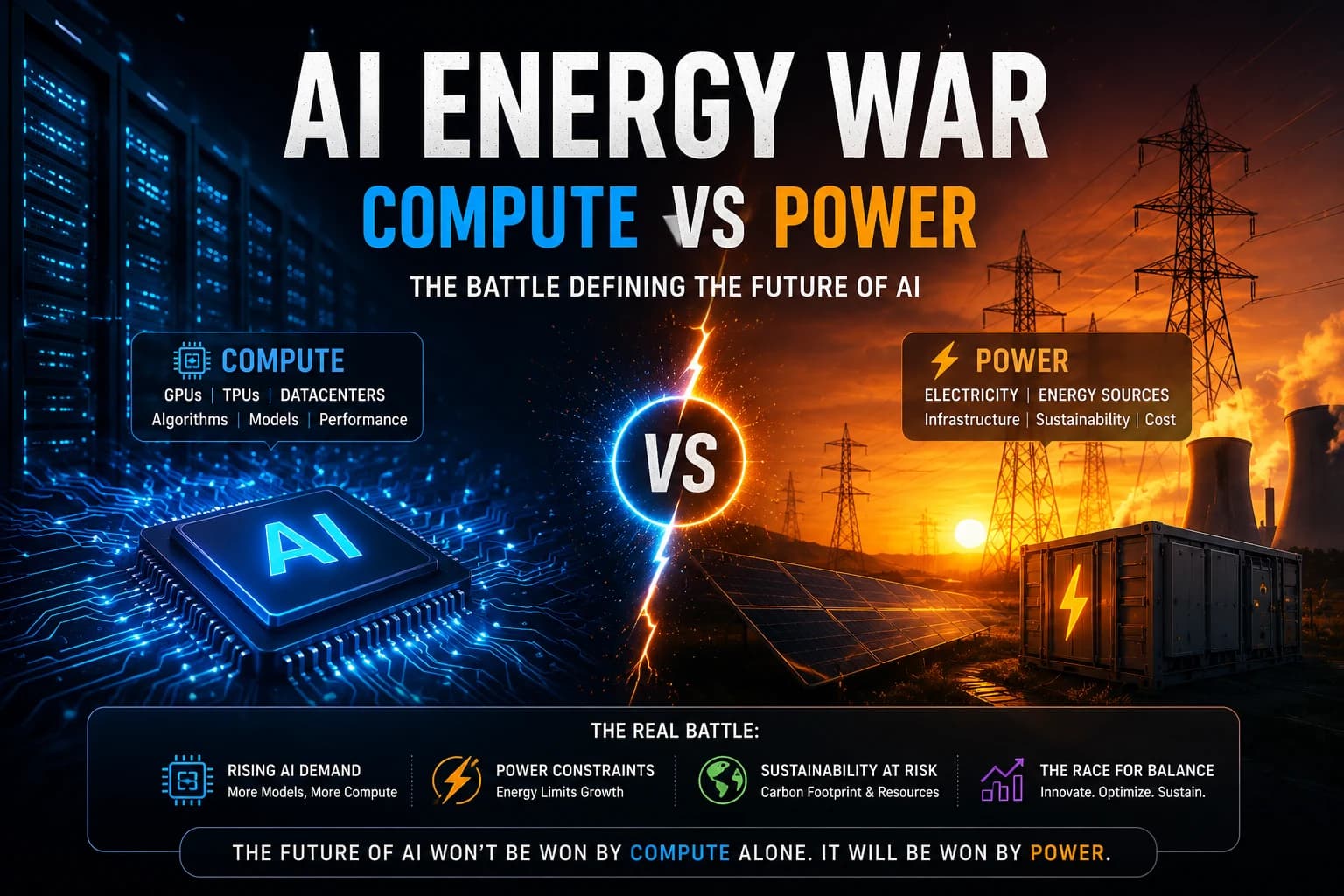 The AI Energy War: Why Power Is the Next Big Bottleneck After Compute