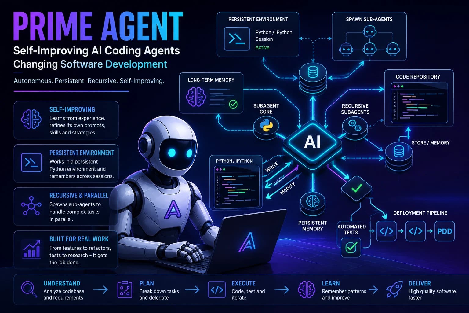 Prime Agent Explained: How Self-Improving AI Coding Agents Are Changing Software Development