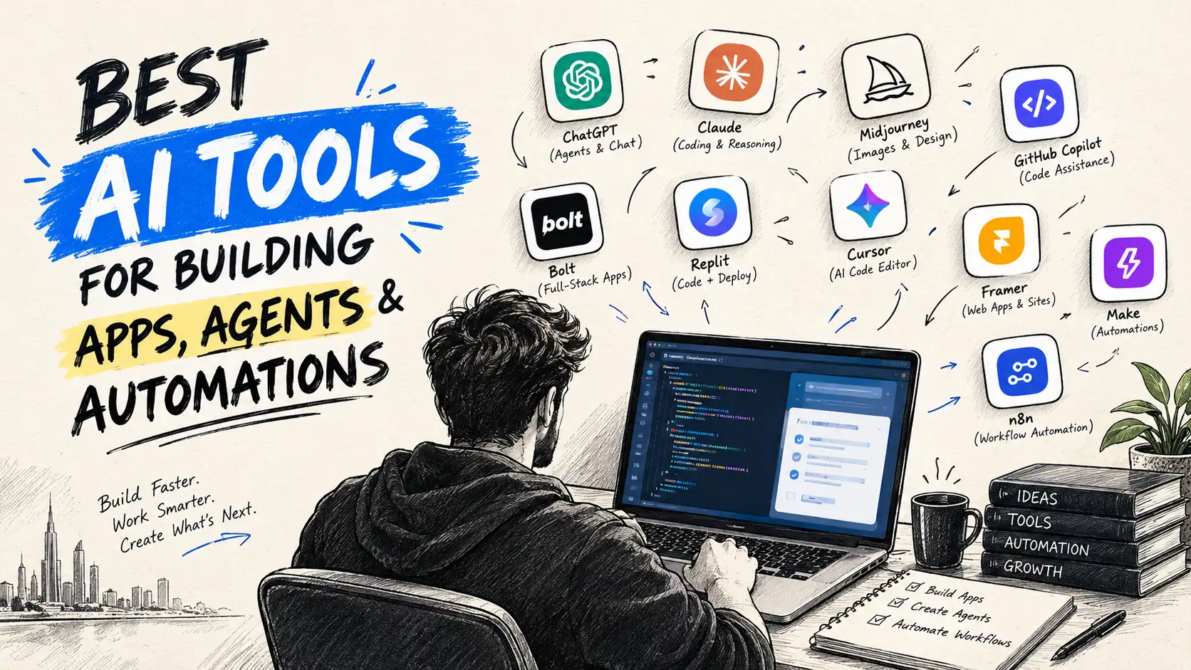 Best AI Tools for Building Apps, Agents and Automations