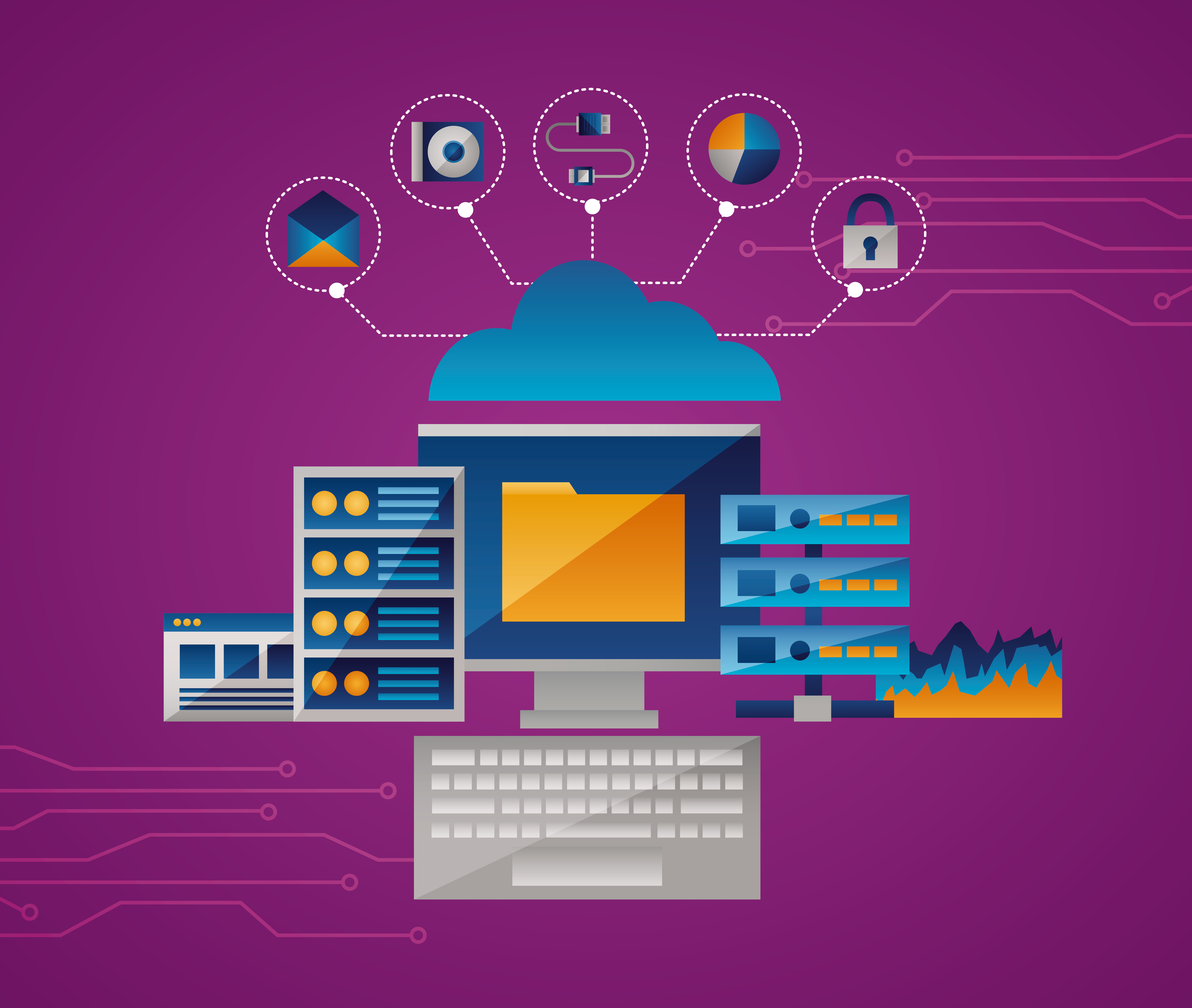 System architecture diagram for Python services